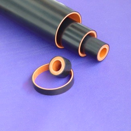 Conductive/insulating composite pipe YEVA-DWT