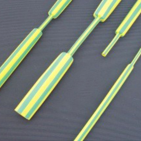 Soft flame-retardant yellow-green heat shrinkable tube YEVA-2(Y/G)